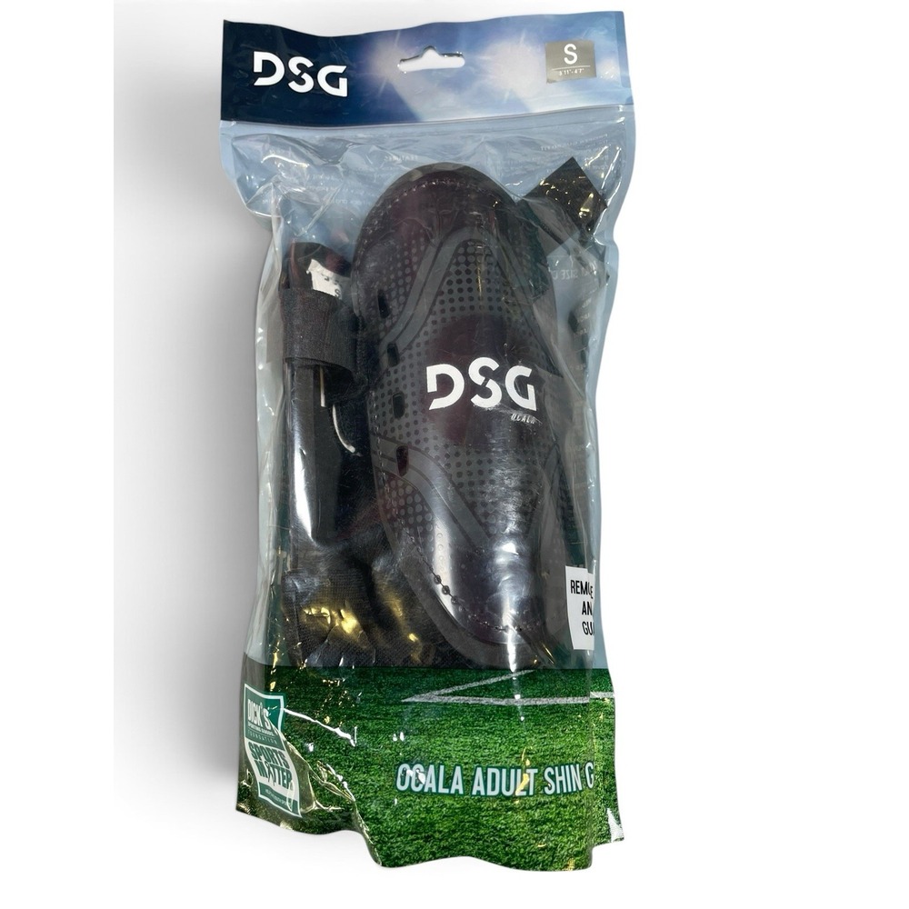 DSG Ocala Youth Soccer Shin Guard Size Adult Small Player Height 3'11" - 4'7"